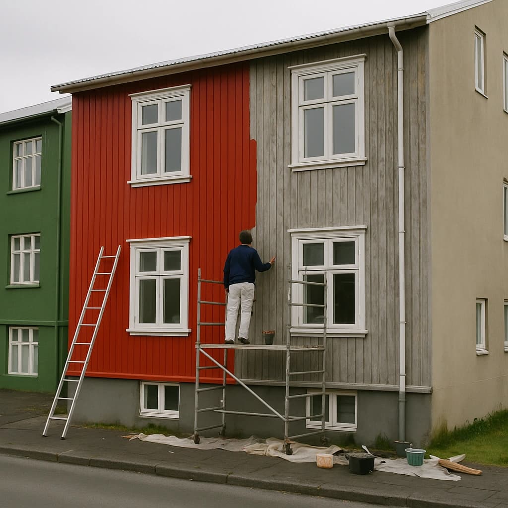 AI sýnismynd: Endurmálun — Endurbætur á íbúðum og atvinnuhúsnæði.